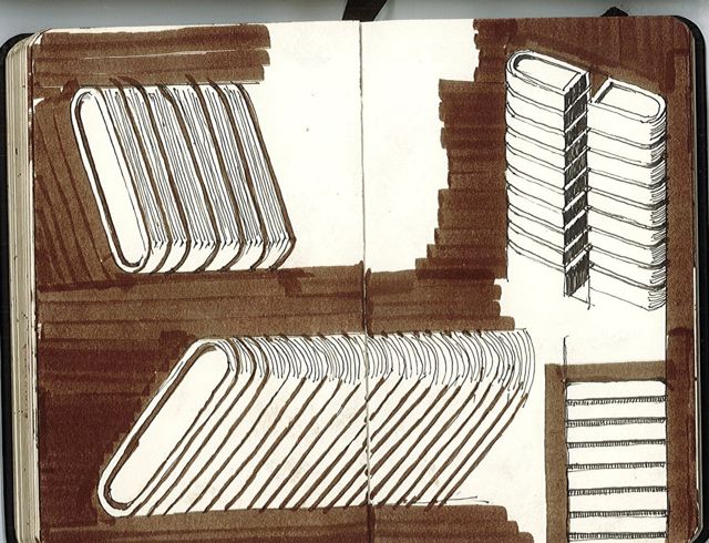 brown marker