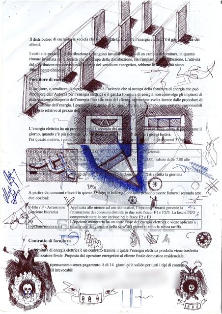 drawings on paperwork