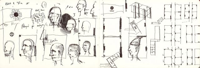 Pyramiden und Figuren