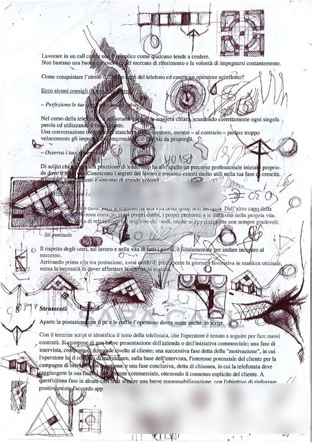 drawings on paperwork