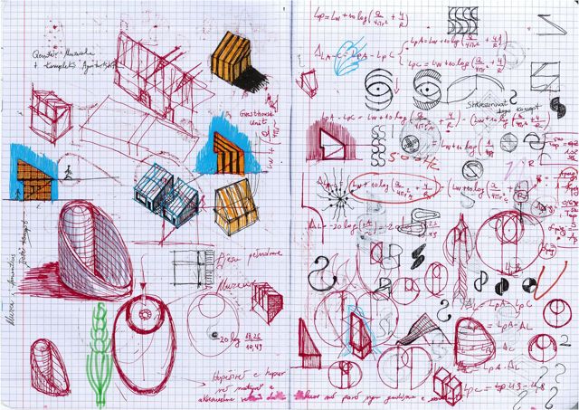 signs on squared paper