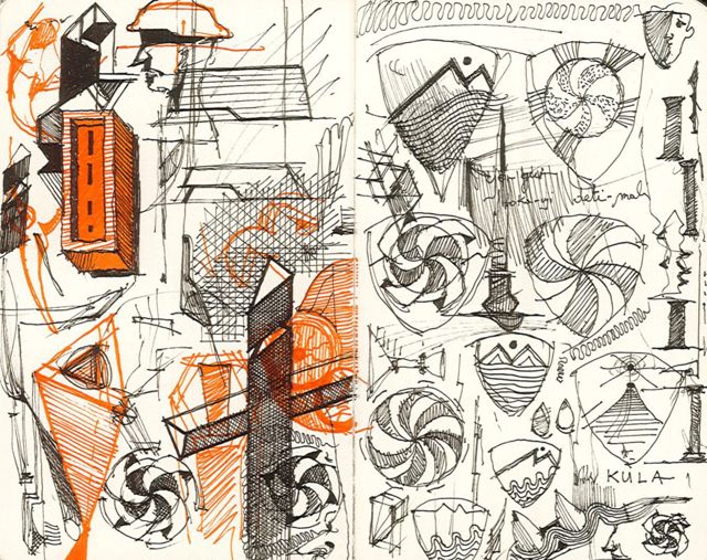 brown marker