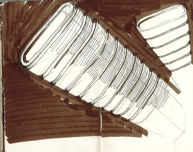 brown marker
