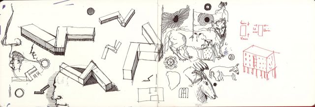 pyramids and figures