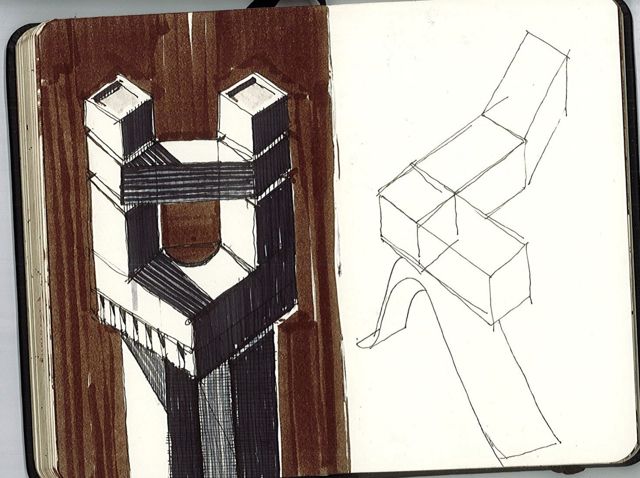 brown marker