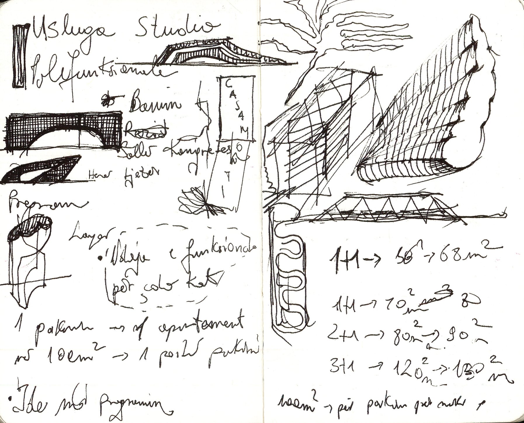 housing studies, sheet 1